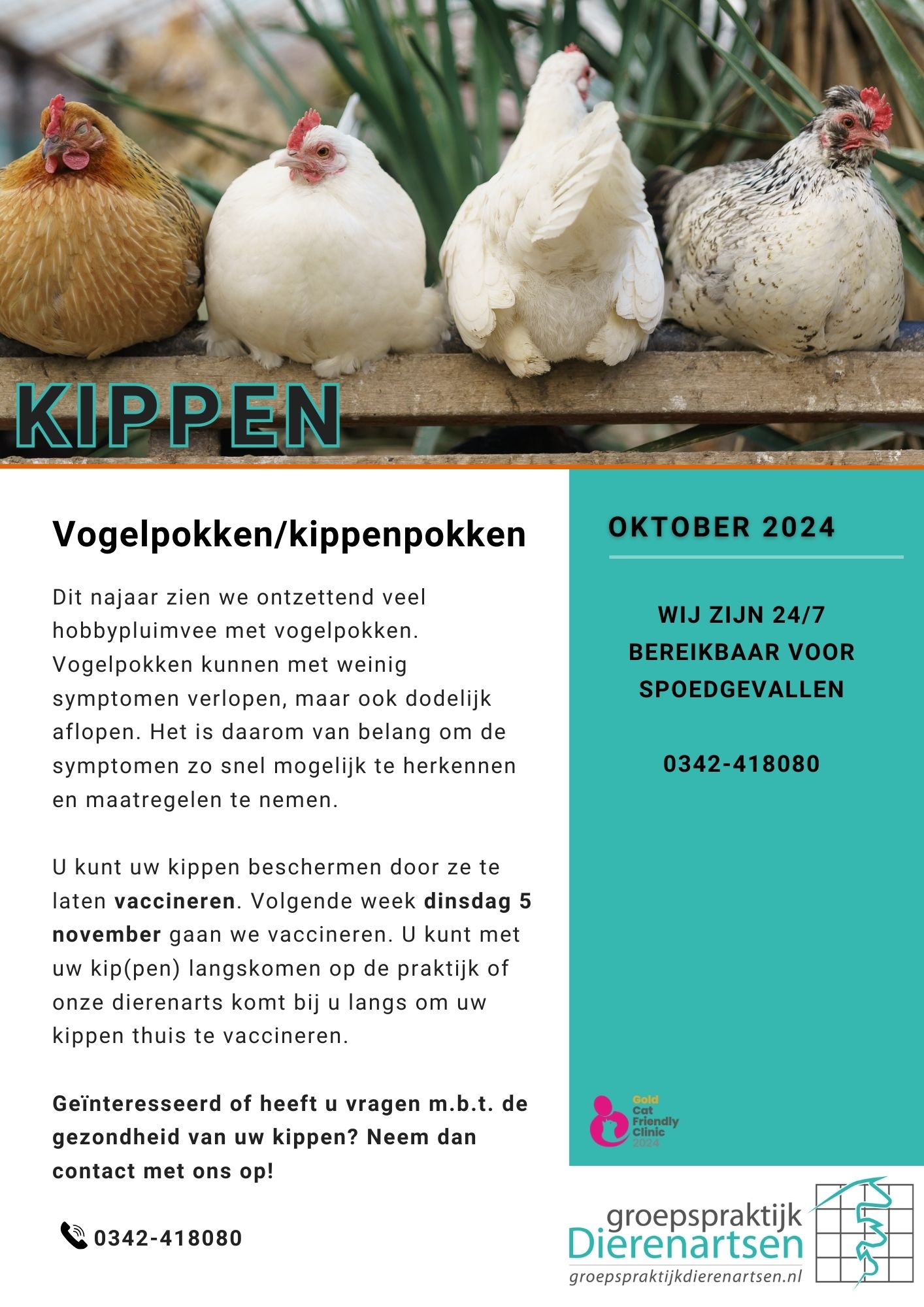 nieuws kippen kippenpokken vogelpokken barneveld 